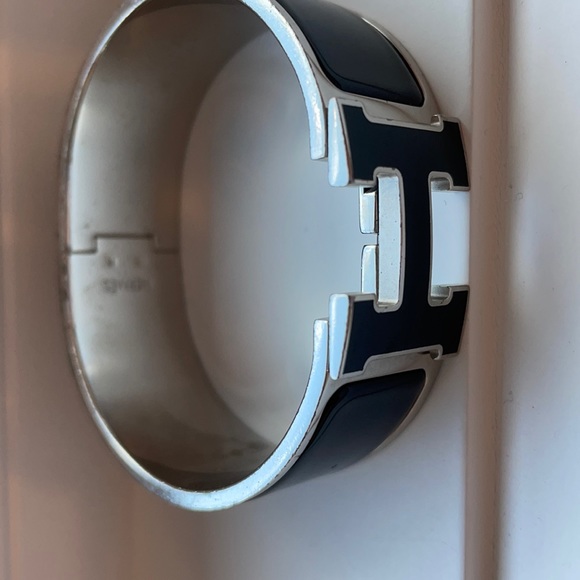 RARE Hermès Enamel Wide Clic Clac H Bracelet - Picture 2 of 14